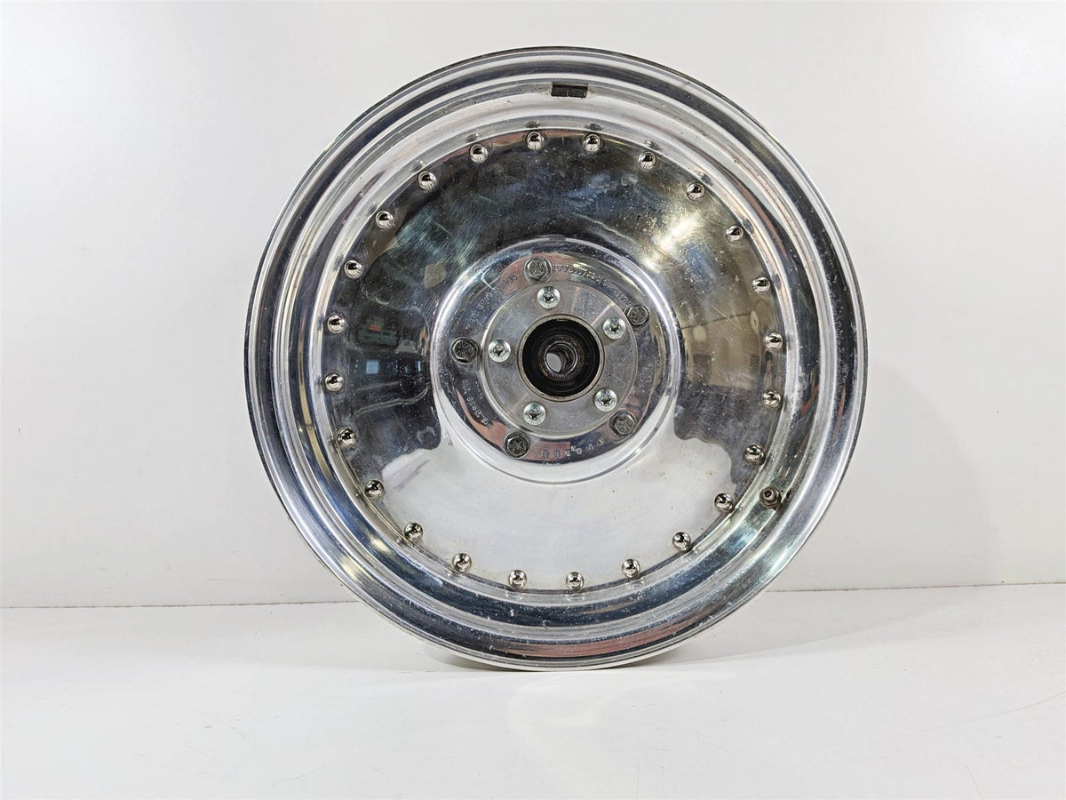 2005 Harley Softail FLSTFSE CVO Fat Boy Front Wheel Rim Solid 16x3 41312-04-Mototech271