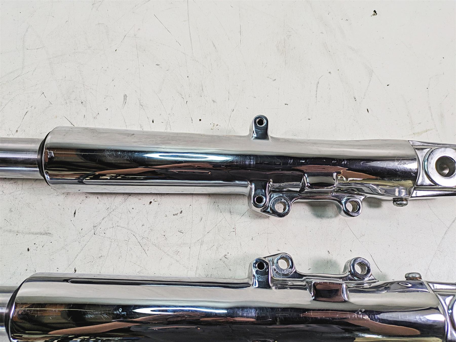 2010 Harley Touring FLHTCU Electra Glide Chrome Front Forks 41mm -Read 46495-09 {{ shop.shopifyCountryName }} - Mototech271