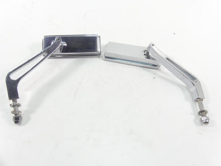 1999 Harley FXSTS Softail Springer Chrome Rectangle Rear View Mirror Billet Set {{ shop.shopifyCountryName }} - Mototech271