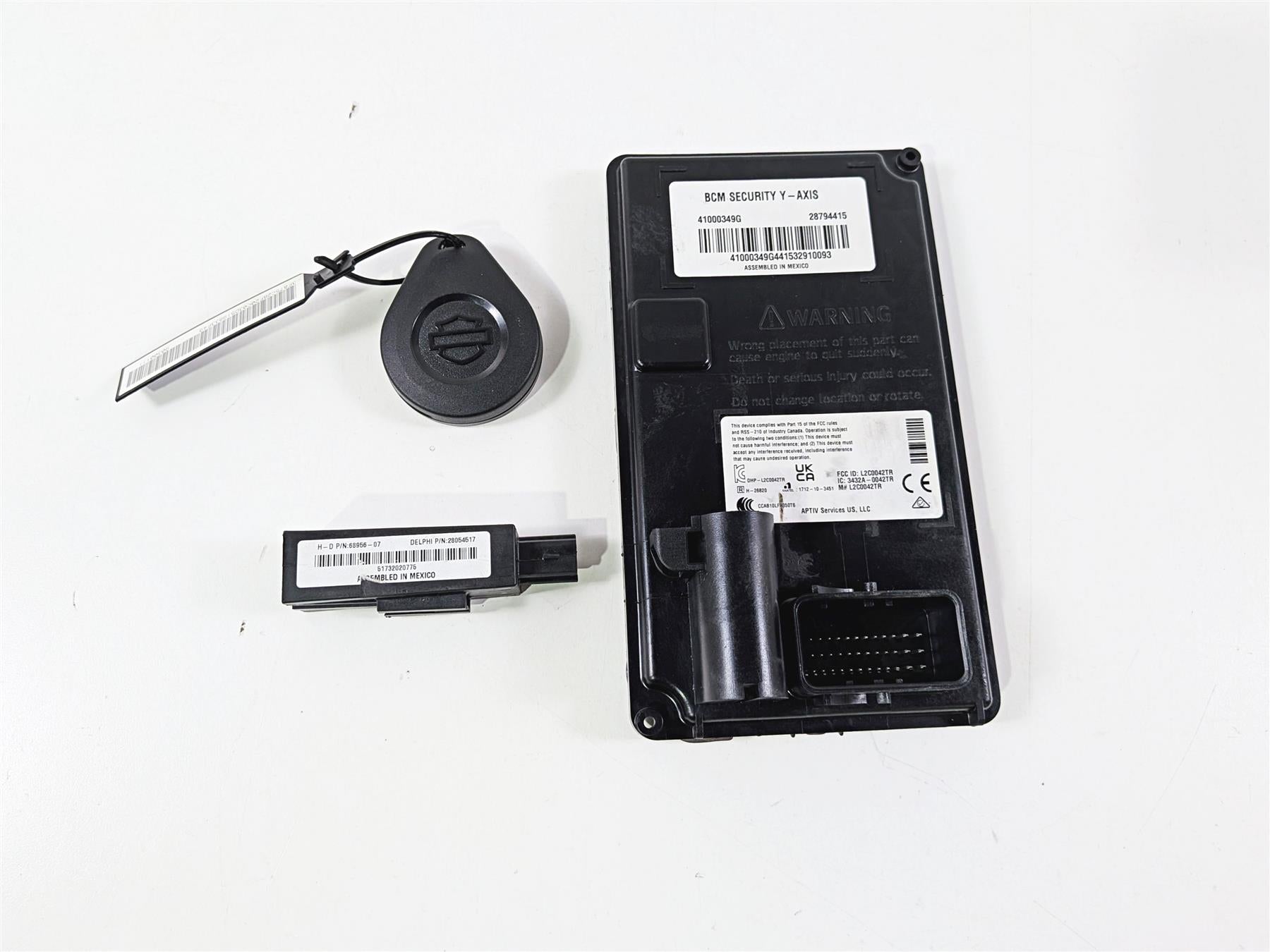 2024 Harley FXLRS Dyna Low Rider Bcm Security Y-Axis Module Fob Set 41000349G-Mototech271