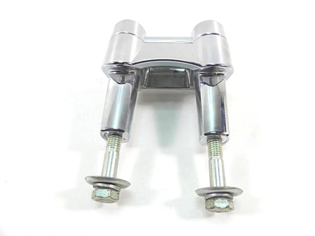 2010 Harley FXDF Dyna Fat Bob Chrome Handlebar Riser Holder Clamps 55858-08 {{ shop.shopifyCountryName }} - Mototech271
