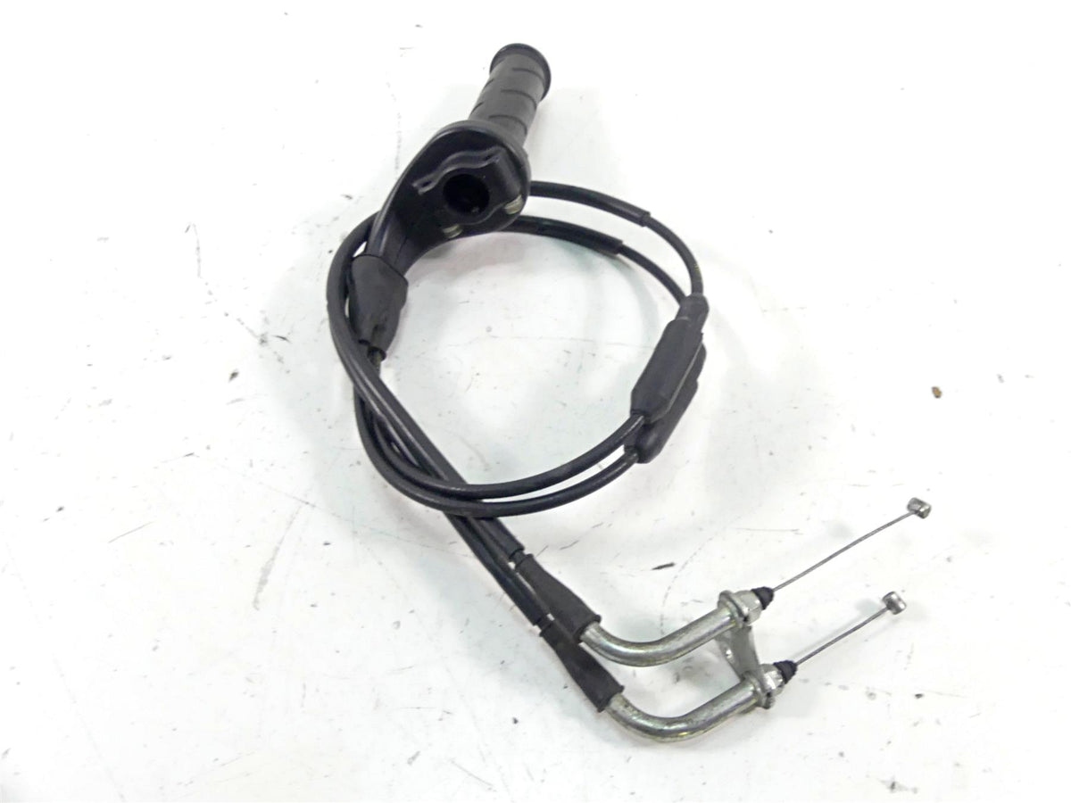 2013 Ducati Diavel Red Throttle Grip Handle Cables Set 65420161A {{ shop.shopifyCountryName }} - Mototech271