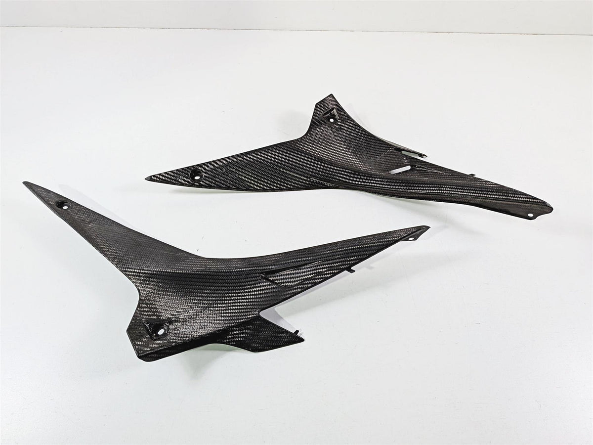 2014 Aprilia RSV4 RR Factory Left Right Leg Carbon Fiber Cover Set 890966 890967 {{ shop.shopifyCountryName }} - Mototech271