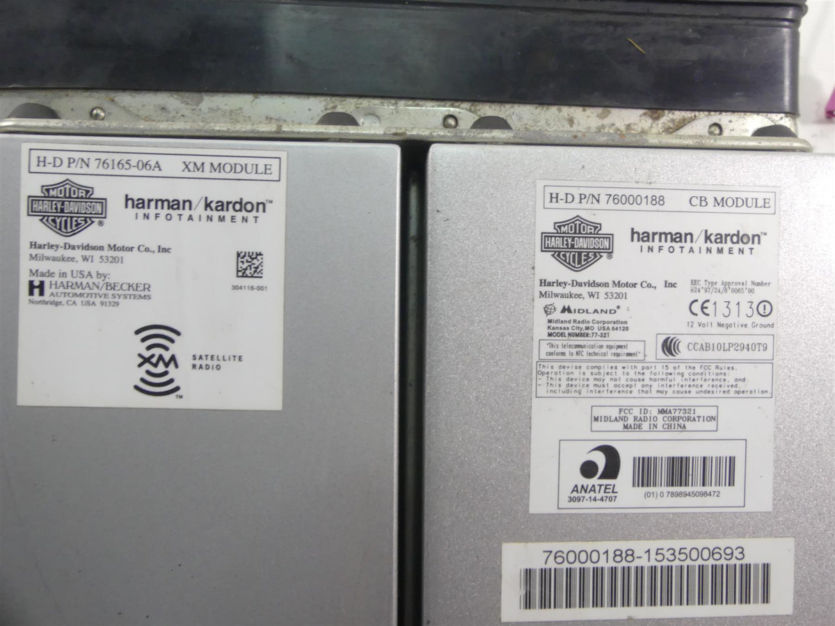 2007 Harley FLHTCU SE CVO Electra Glide Radio Xm Cb Modules Antenna Set 76160-06 {{ shop.shopifyCountryName }} - Mototech271