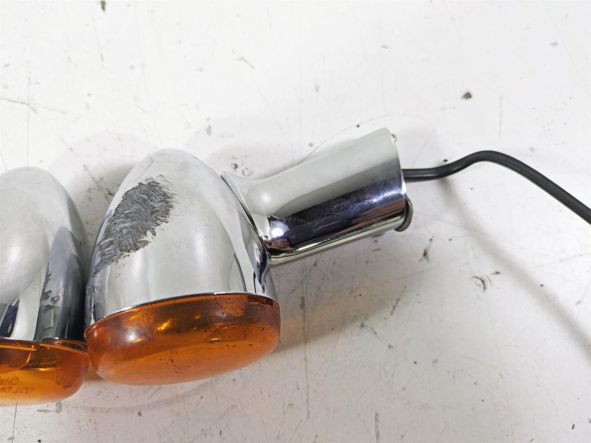 2005 Harley Softail FLSTFSE CVO Fat Boy Rear Blinker Turn Signal Set 69196-03 {{ shop.shopifyCountryName }} - Mototech271