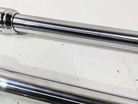 2007 Harley FXDWG Dyna Wide Glide Straight Chrome Front Fork Leg Set 47288-06A {{ shop.shopifyCountryName }} - Mototech271
