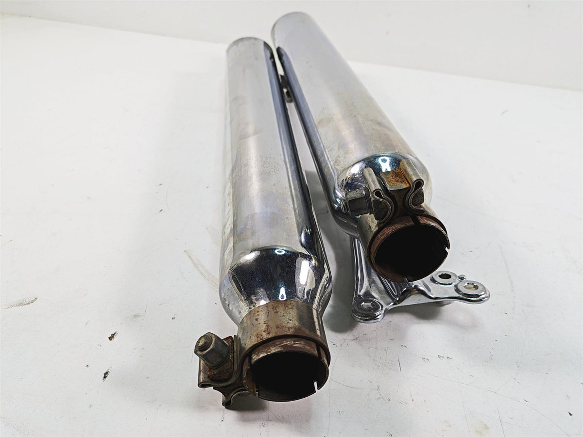 2009 Harley Dyna FXDFSE CVO Fat Bob Exhaust Pipe Muffler Set 65884-09 65886-09 {{ shop.shopifyCountryName }} - Mototech271