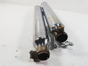 2009 Harley Dyna FXDFSE CVO Fat Bob Exhaust Pipe Muffler Set 65884-09 65886-09