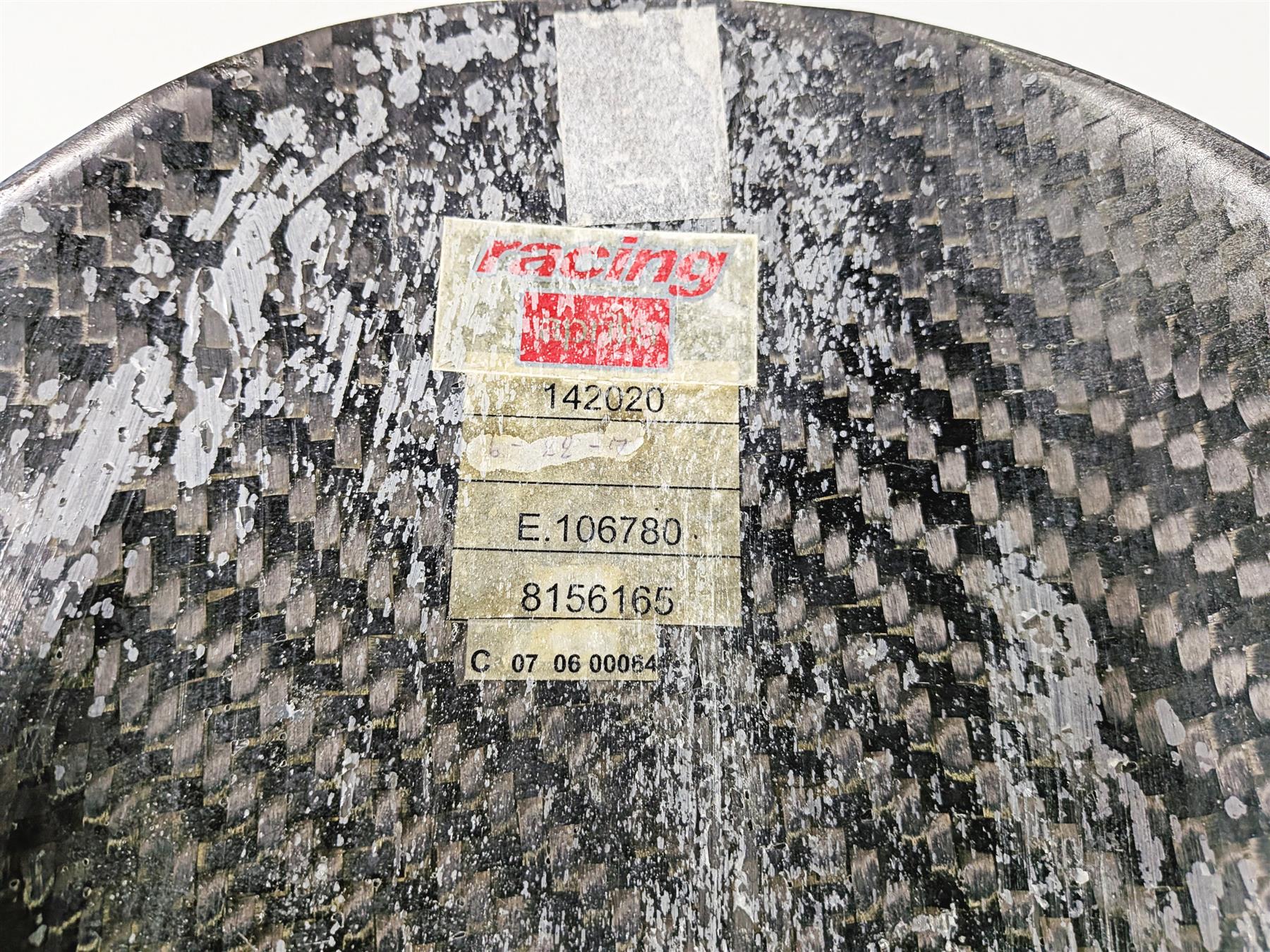 2008 Aprilia RSVR 1000 Factory Carbon Fiber Rear Fender Mud Guard 8156165 {{ shop.shopifyCountryName }} - Mototech271