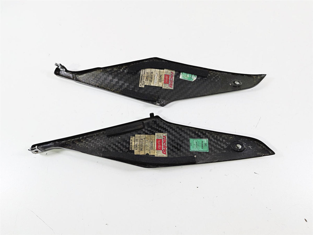2008 Aprilia RSVR 1000 Factory Carbon Under Seat Side Cover Set 8179402 {{ shop.shopifyCountryName }} - Mototech271