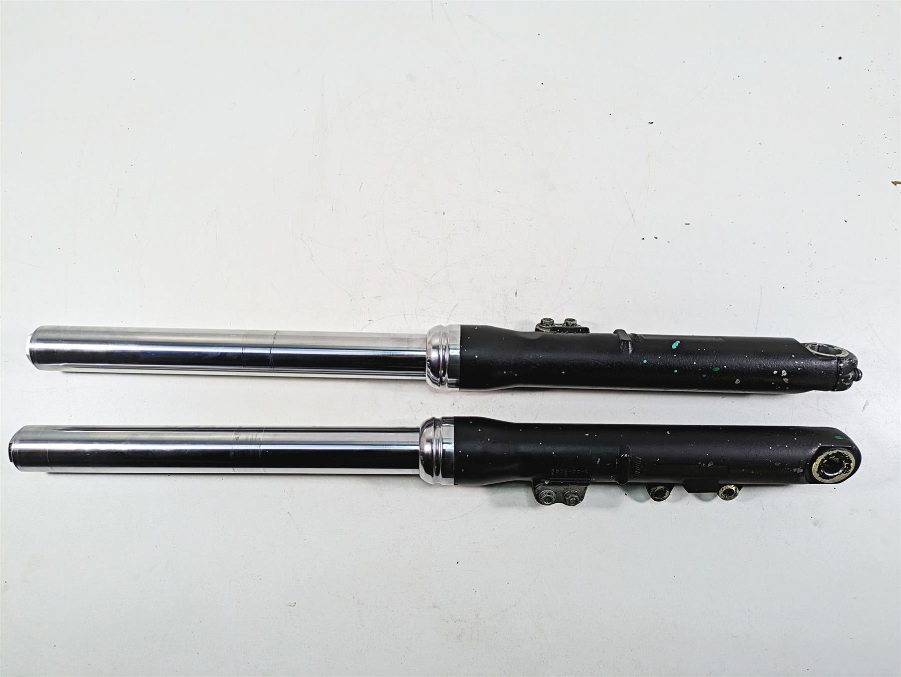 2009 Harley FXDC Dyna Super Glide Custom Straight Front Fork Legs 49mm 45947-06 {{ shop.shopifyCountryName }} - Mototech271