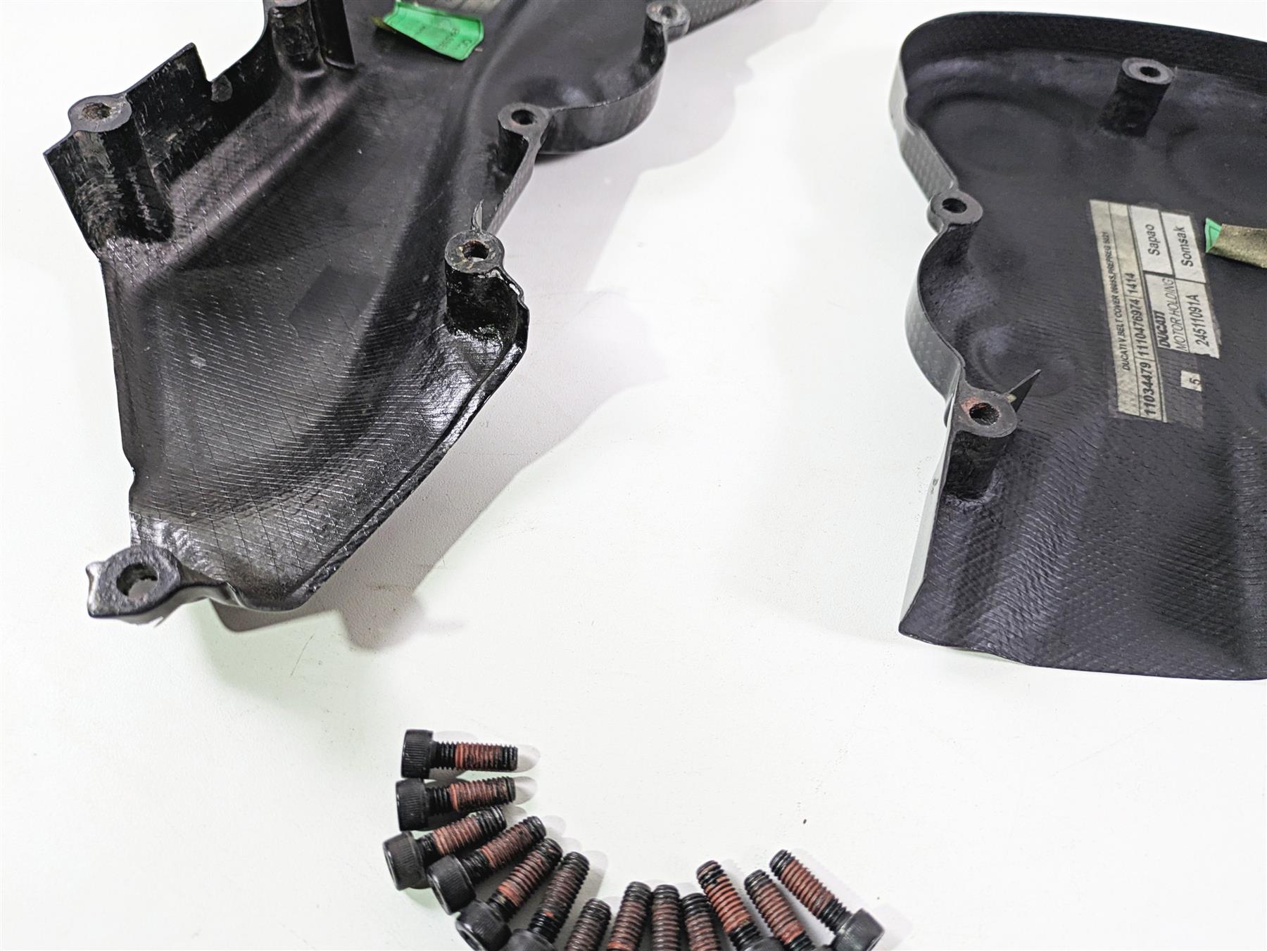 2010 Ducati Streetfighter 1098 S Carbon Fiber Timing Covers 24511091A 24511081A {{ shop.shopifyCountryName }} - Mototech271