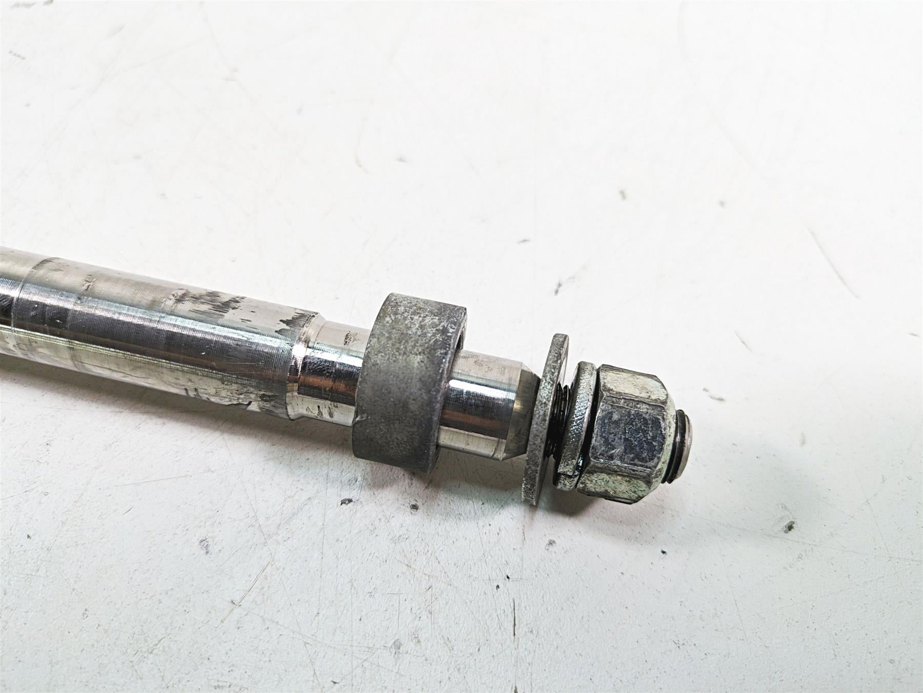 2006 Harley FLSTI Softail Heritage Front Axle Wheel Spindle 3/4" 41584-86A {{ shop.shopifyCountryName }} - Mototech271