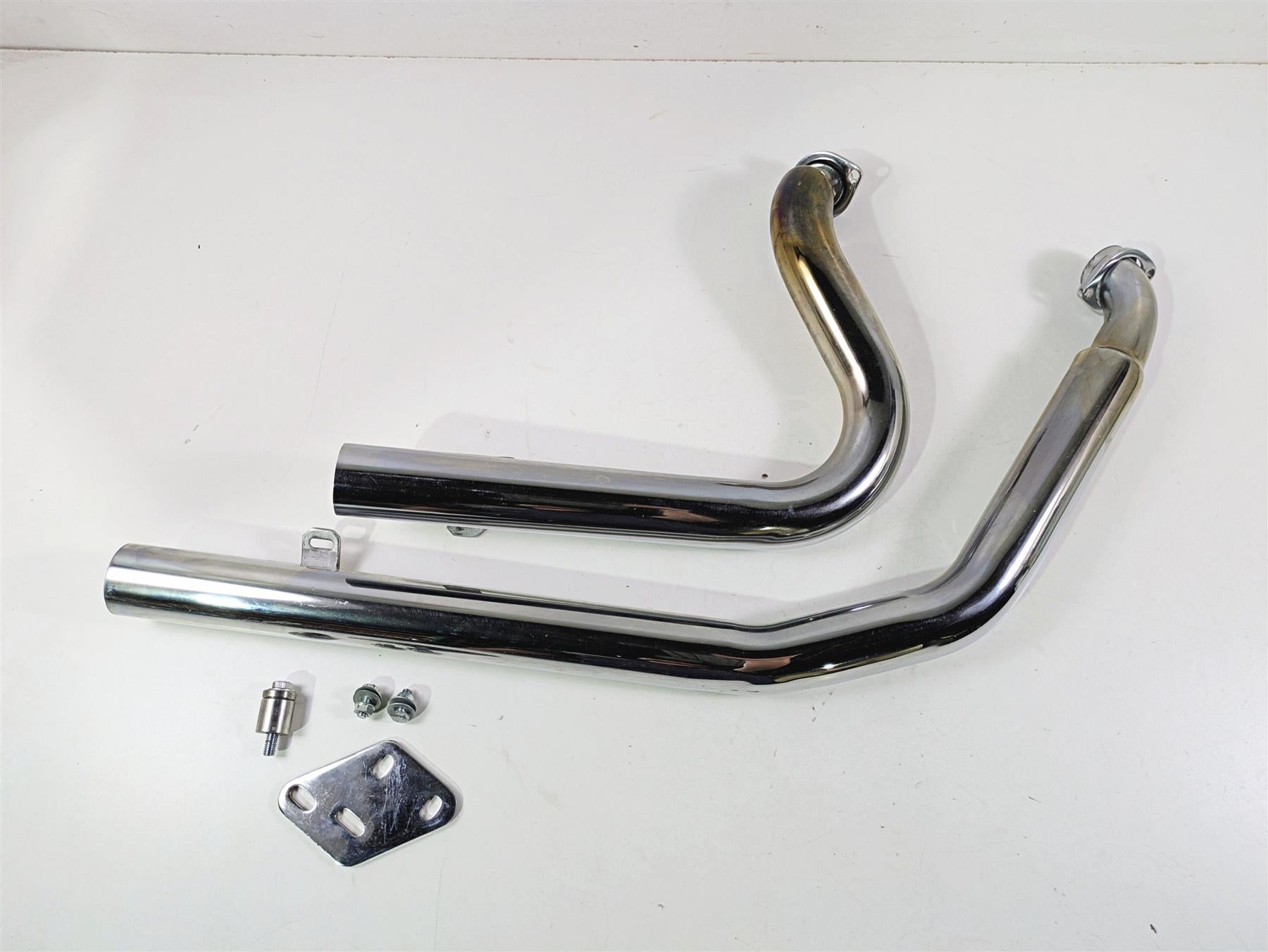 2008 Ultima Motorcycles Fat Bastard Straight Chrome Pipe Exhaust System {{ shop.shopifyCountryName }} - Mototech271