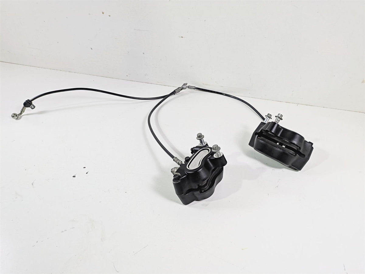 2014 Harley FXDF Dyna Fat Bob Front Brake Caliper & Line Set 41300001 41300002 {{ shop.shopifyCountryName }} - Mototech271