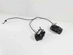 2014 Harley FXDF Dyna Fat Bob Front Brake Caliper & Line Set 41300001 41300002