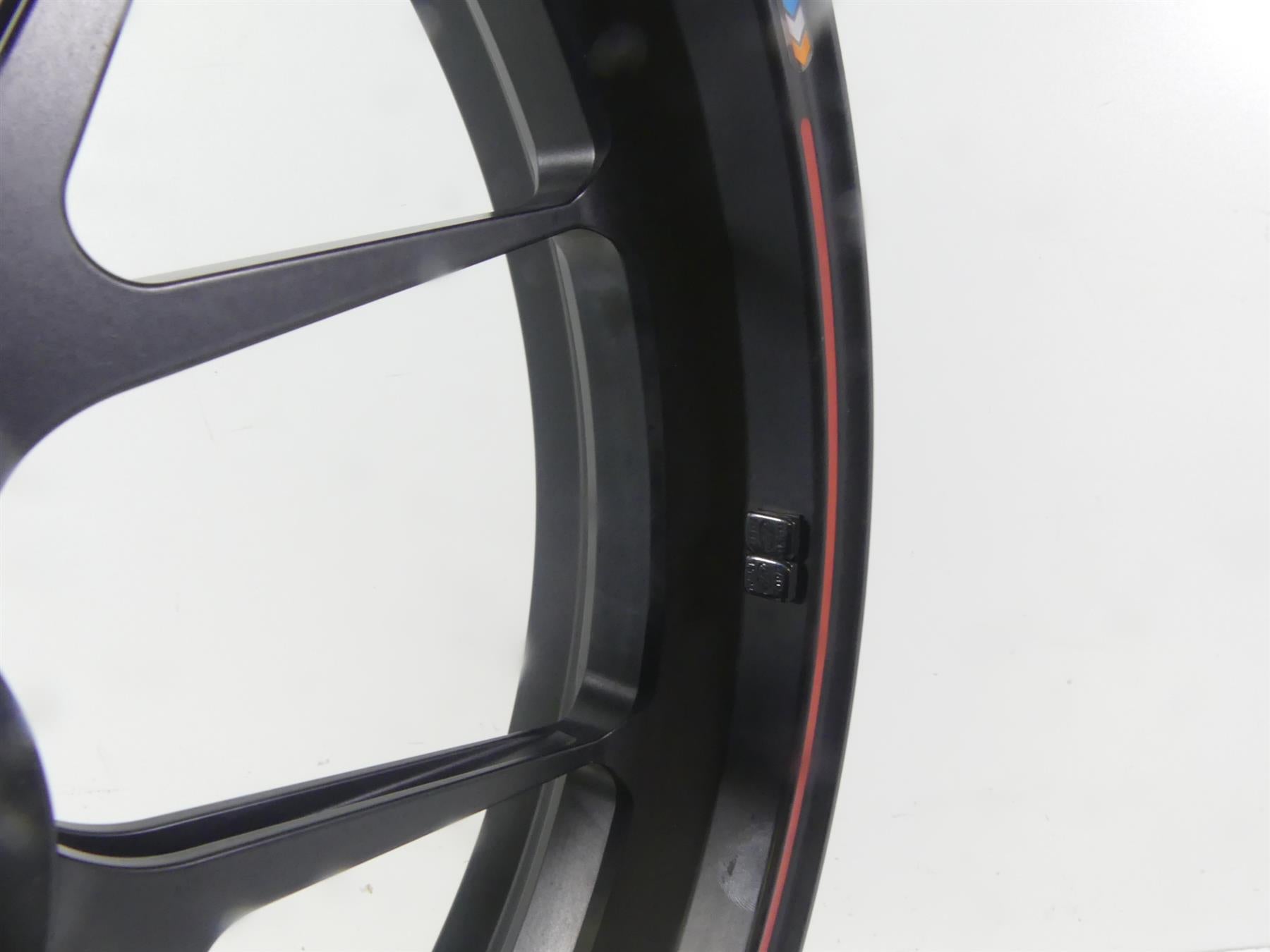 2008 Ducati 1098 S Front Straight 17x3.5 Marchesini Forged Wheel Rim 50121151AB {{ shop.shopifyCountryName }} - Mototech271