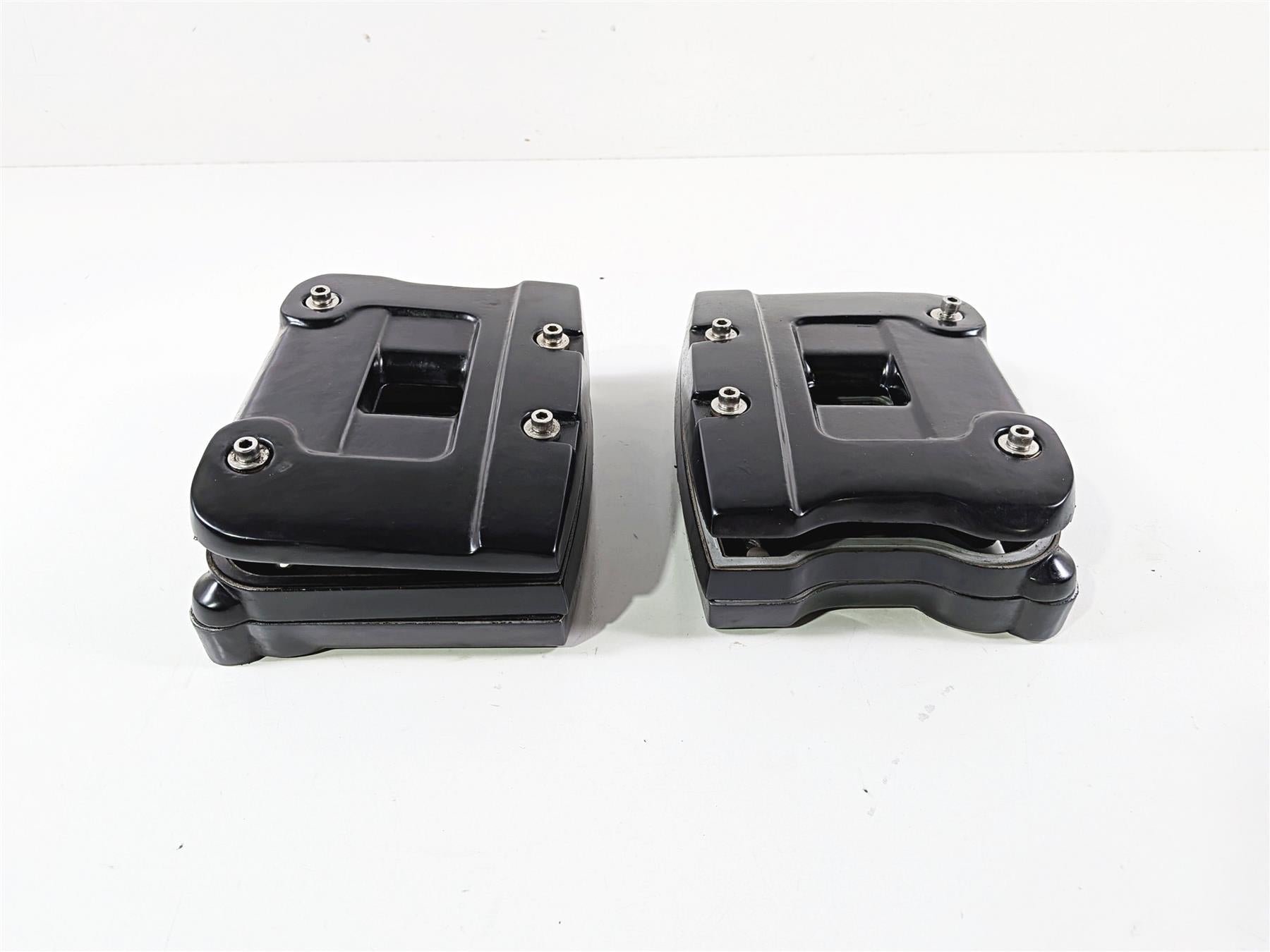 1990 Harley Touring FLHTC Electra Glide Black Rocker Box Valve Covers 17507-85 {{ shop.shopifyCountryName }} - Mototech271