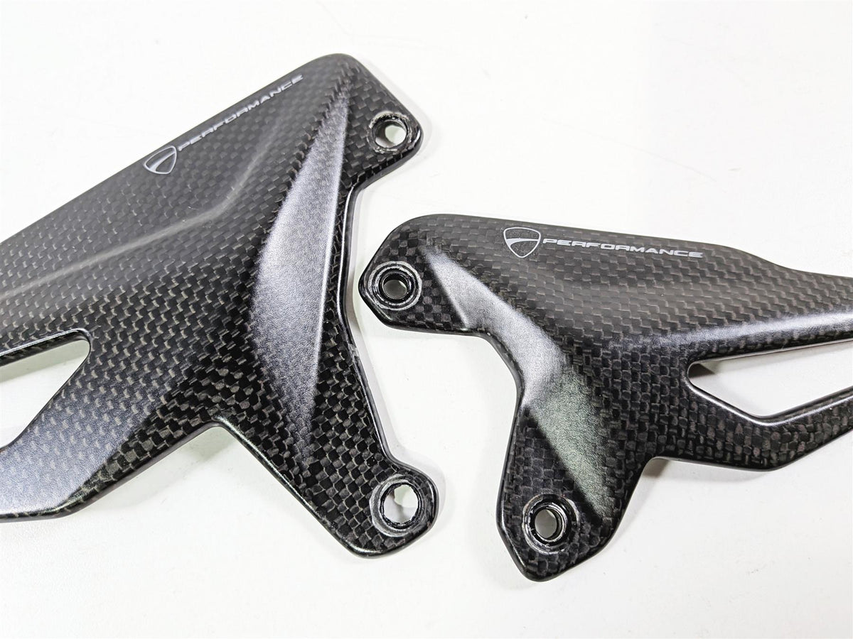 2019 Ducati Panigale V4S V4 S Corse Performance Carbon Fiber Heel Guard Set 96981061A {{ shop.shopifyCountryName }} - Mototech271