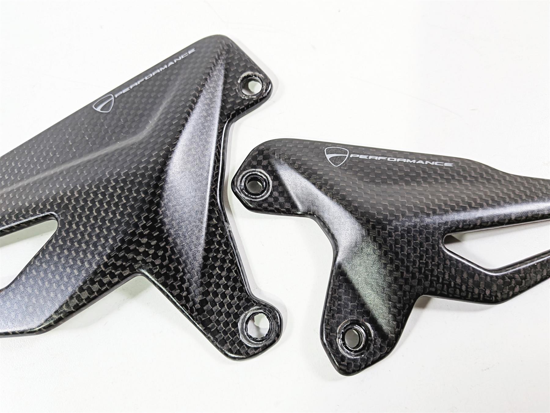 2019 Ducati Panigale V4S V4 S Corse Performance Carbon Fiber Heel Guard Set 96981061A {{ shop.shopifyCountryName }} - Mototech271