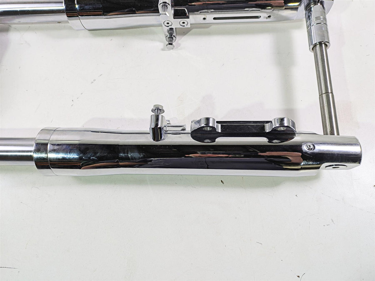 2008 Ultima Motorcycles Fat Bastard Straight Front End Forks Triple Tree Chrome {{ shop.shopifyCountryName }} - Mototech271
