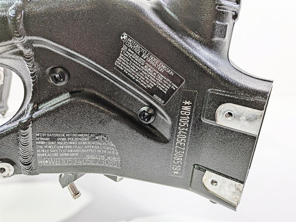 2014 BMW S1000RR K46 Straight Main Frame Chassis -Read With Texas Salvage Title 46518548260 46518563841 {{ shop.shopifyCountryName }} - Mototech271