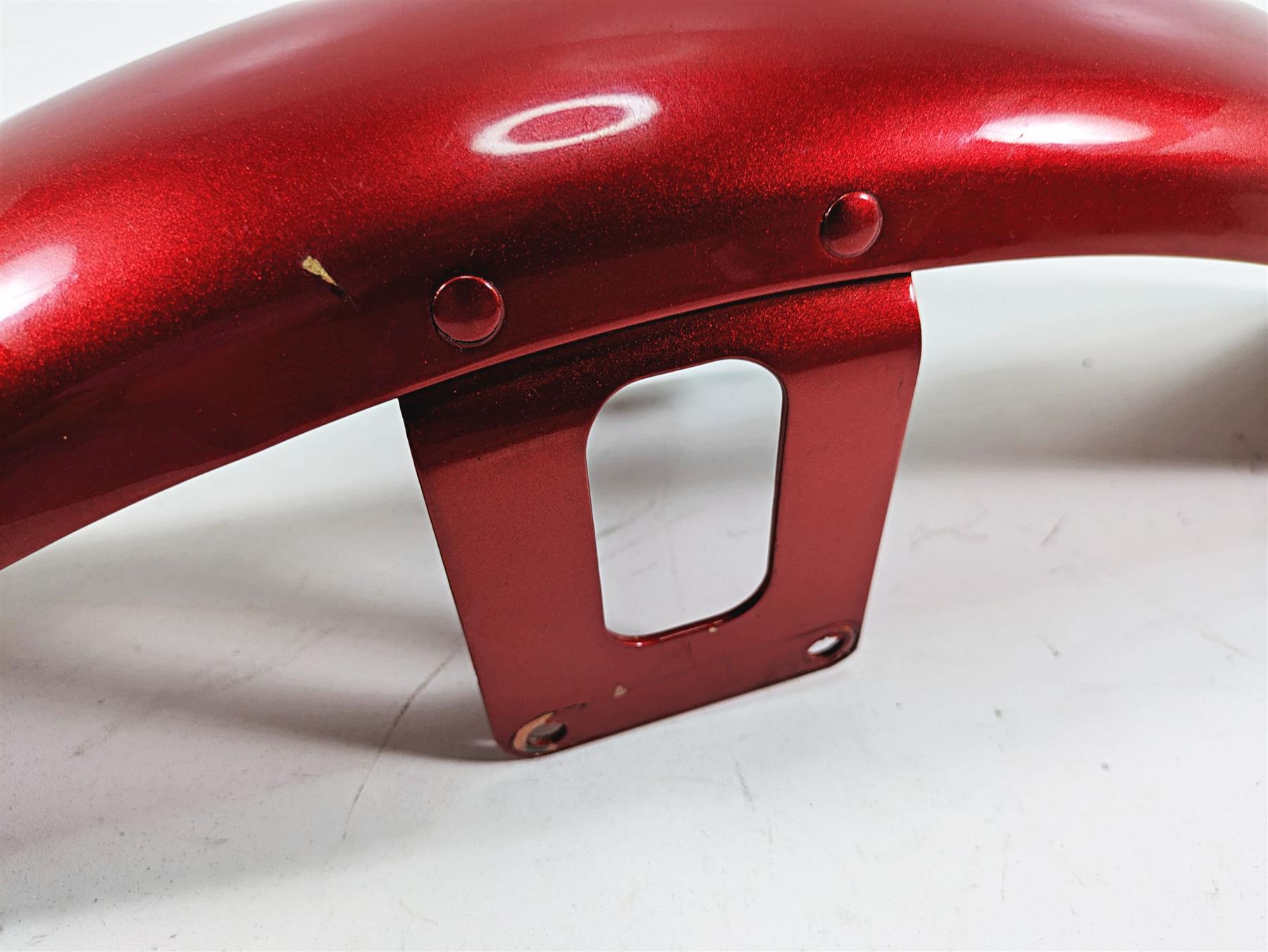 1986 Harley Sportster XLH 883 Straight Front Fender Candy Red 58998-83E {{ shop.shopifyCountryName }} - Mototech271