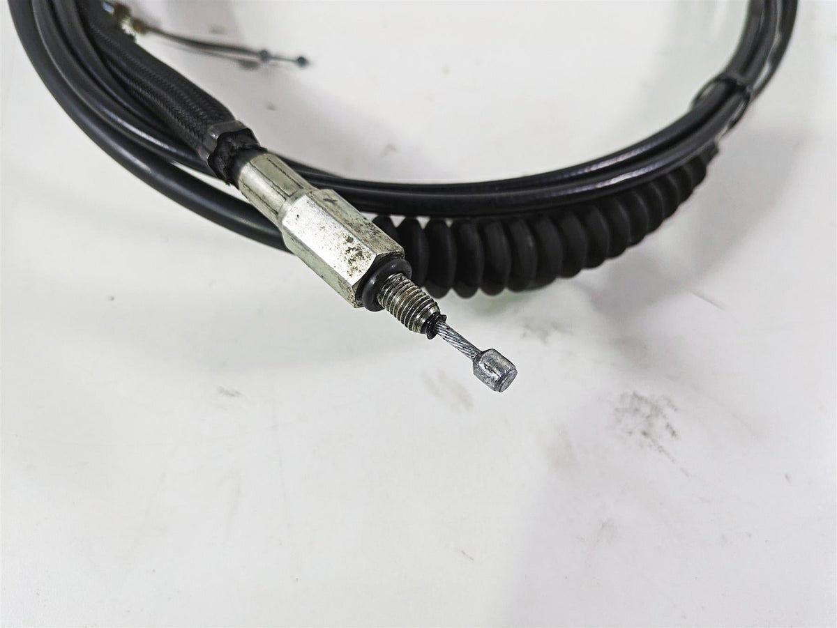 2017 Harley Dyna FXDB Street Bob Brake Clutch Throttle Cable Set 14" Ape Hanger {{ shop.shopifyCountryName }} - Mototech271