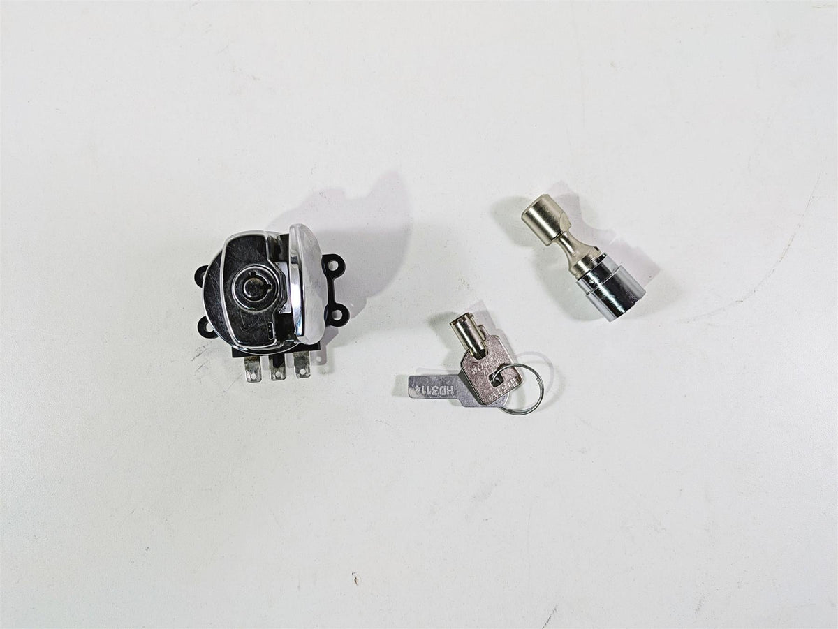 2009 Harley FLSTSB Cross Bones Ignition Switch Key Fork Lock Set 71450-04 {{ shop.shopifyCountryName }} - Mototech271