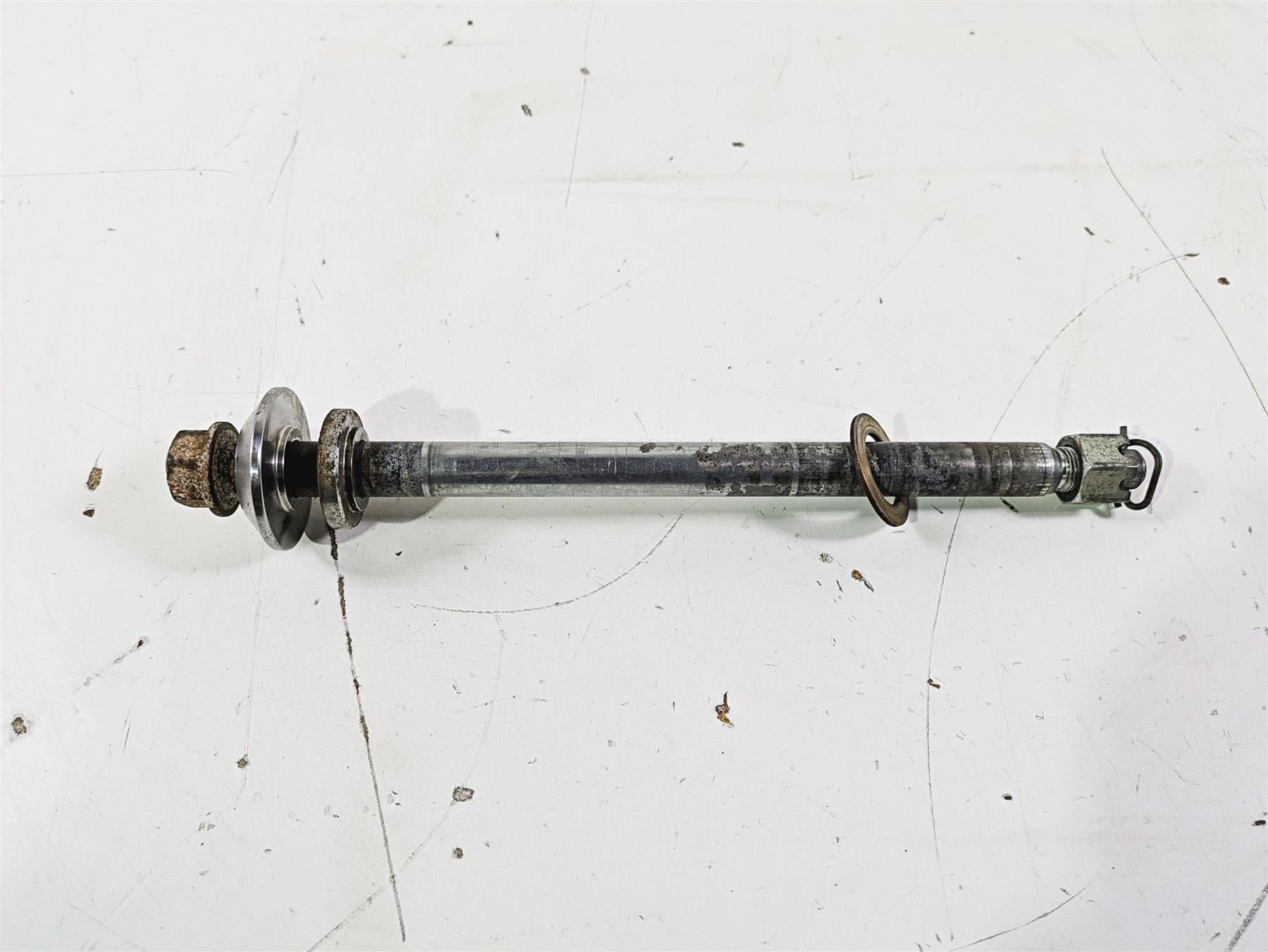2005 Harley Softail FLSTSCI Heritage Springer Front Axle Spindle 3