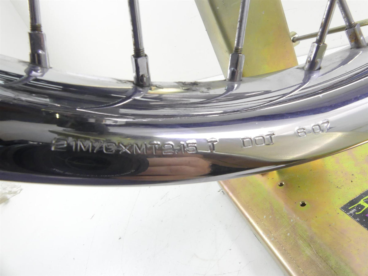 2008 Harley Softail FXSTB Night Train 21x2.15 Front Spoke Wheel Rim 44608-08 {{ shop.shopifyCountryName }} - Mototech271