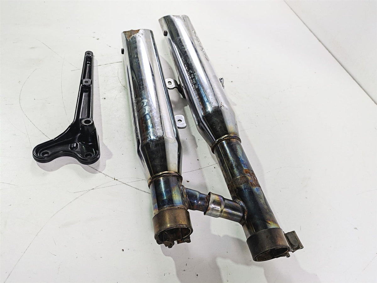 2004 Harley Softail FLSTF Fat Boy Screamin Eagle Slash Cut Exhaust Set 80445-03 {{ shop.shopifyCountryName }} - Mototech271