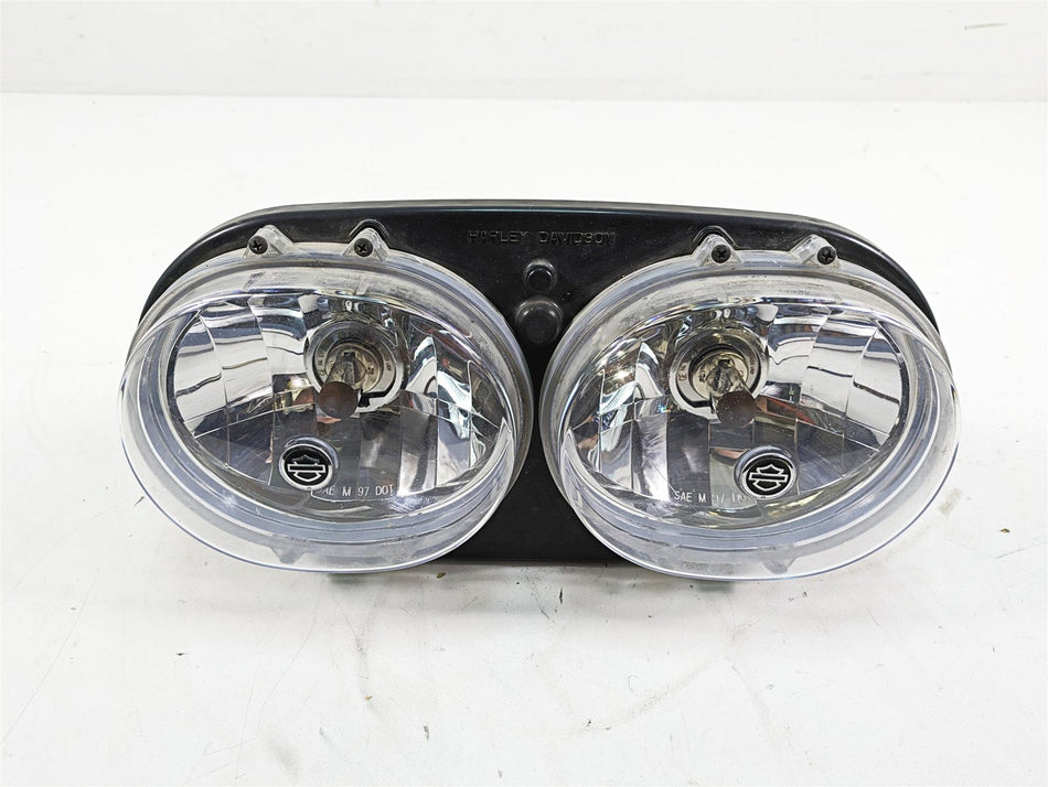 2011 Harley Touring FLTRU Road Glide Dual Headlight Head Lamp Set -Read 67775-10 {{ shop.shopifyCountryName }} - Mototech271