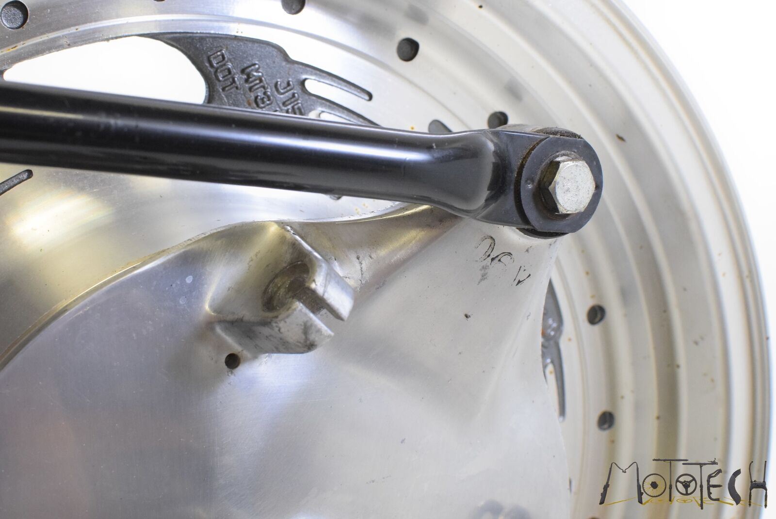 2001 Suzuki VZ800 Marauder Rear Wheel Rim 15x3.5 w/ Brake 64150-48E00-12R {{ shop.shopifyCountryName }} - Mototech271