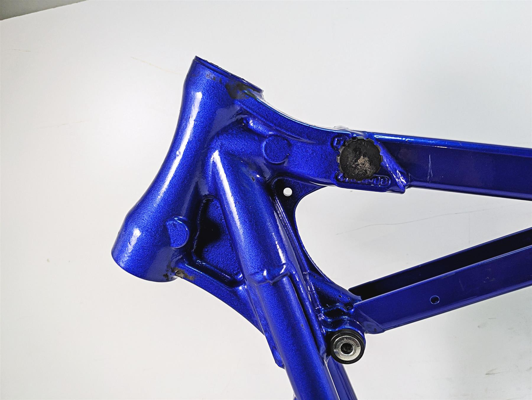 2009 Harley FXCWC Softail Rocker C Blue Straight Main Frame Chassis With Clean Arizona Title 47167-08 {{ shop.shopifyCountryName }} - Mototech271