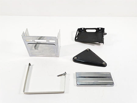 1986 Harley Sportster XLH 883 Battery Box Carrier Stay + Chrome Cover 66191-83 {{ shop.shopifyCountryName }} - Mototech271