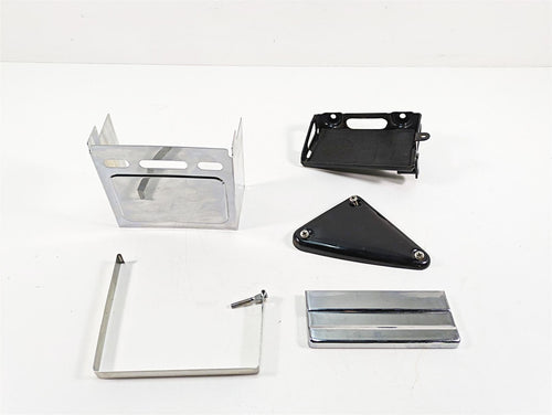 1986 Harley Sportster XLH 883 Battery Box Carrier Stay + Chrome Cover 66191-83 | Mototech271