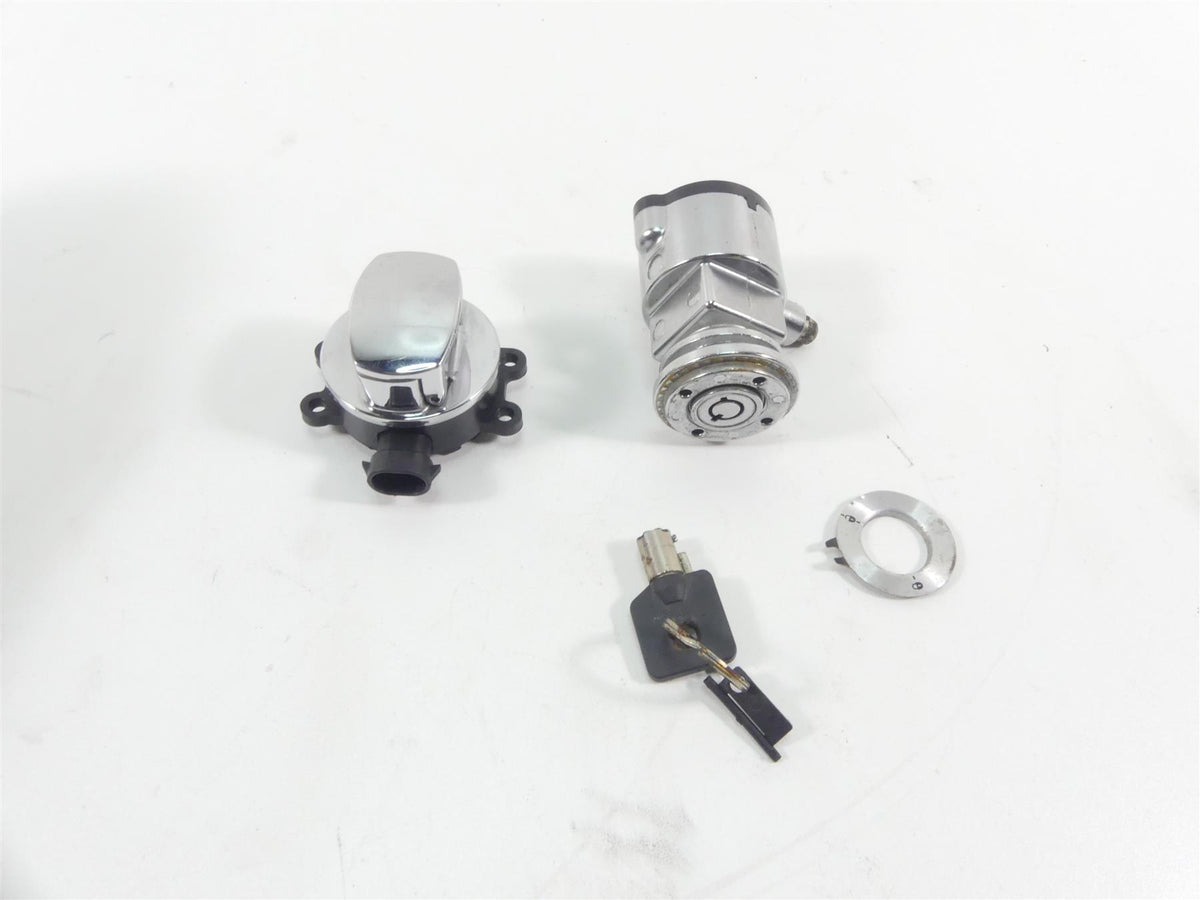 2013 Harley FXDWG Dyna Wide Glide Ignition Switch Steering Lock Set 71430-12 {{ shop.shopifyCountryName }} - Mototech271