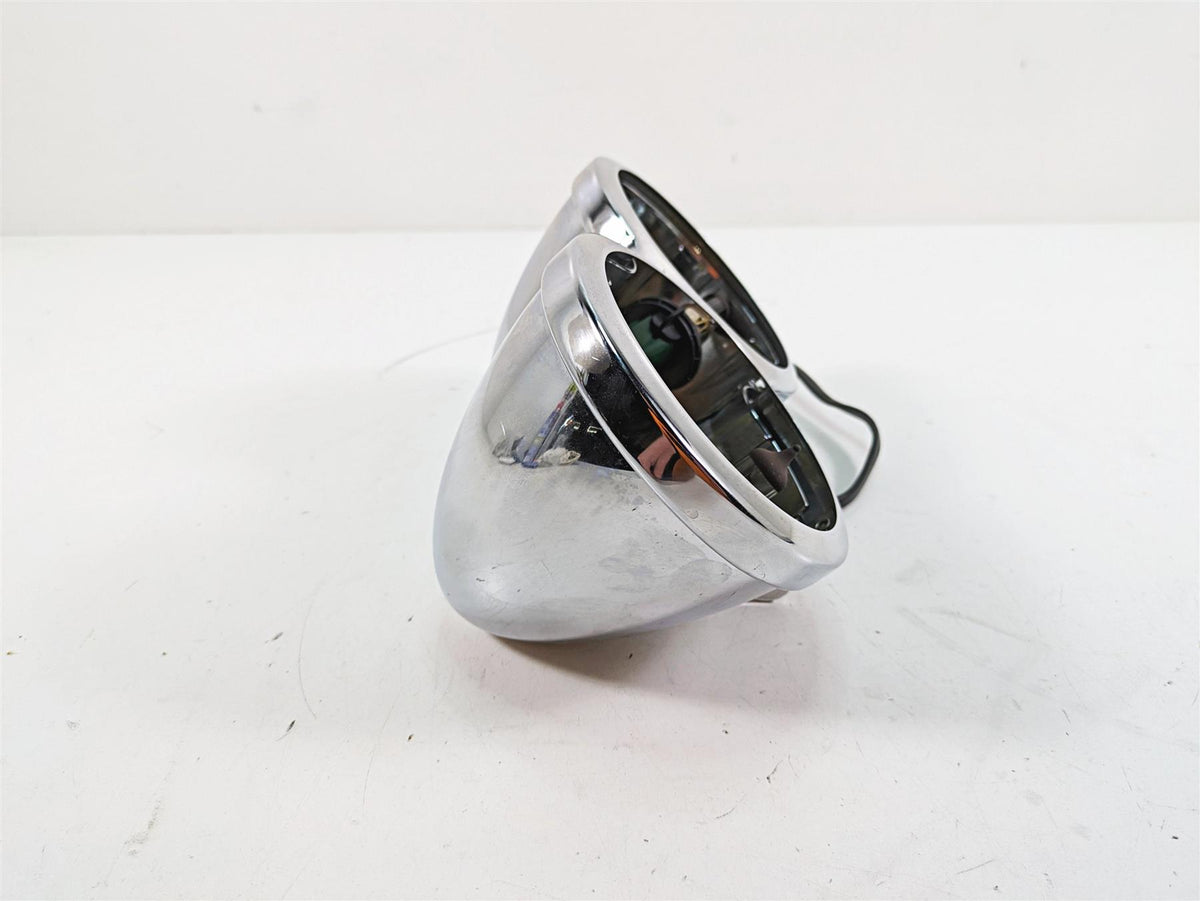 2009 Harley Dyna FXDFSE CVO Fat Bob Headlight Head Light Housing +Bulbs 69798-08 {{ shop.shopifyCountryName }} - Mototech271