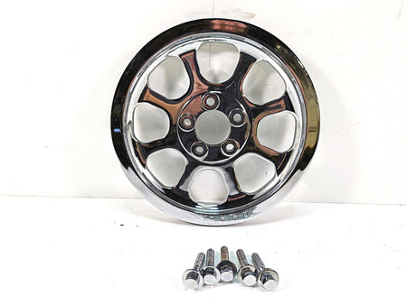 2006 Harley Softail FXSTSI Springer Chrome 20mm Belt Pulley 70T 40617-06 {{ shop.shopifyCountryName }} - Mototech271