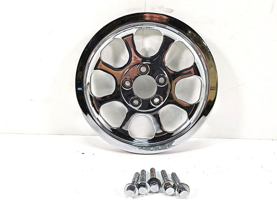 2006 Harley Softail FXSTSI Springer Chrome 20mm Belt Pulley 70T 40617-06 {{ shop.shopifyCountryName }} - Mototech271
