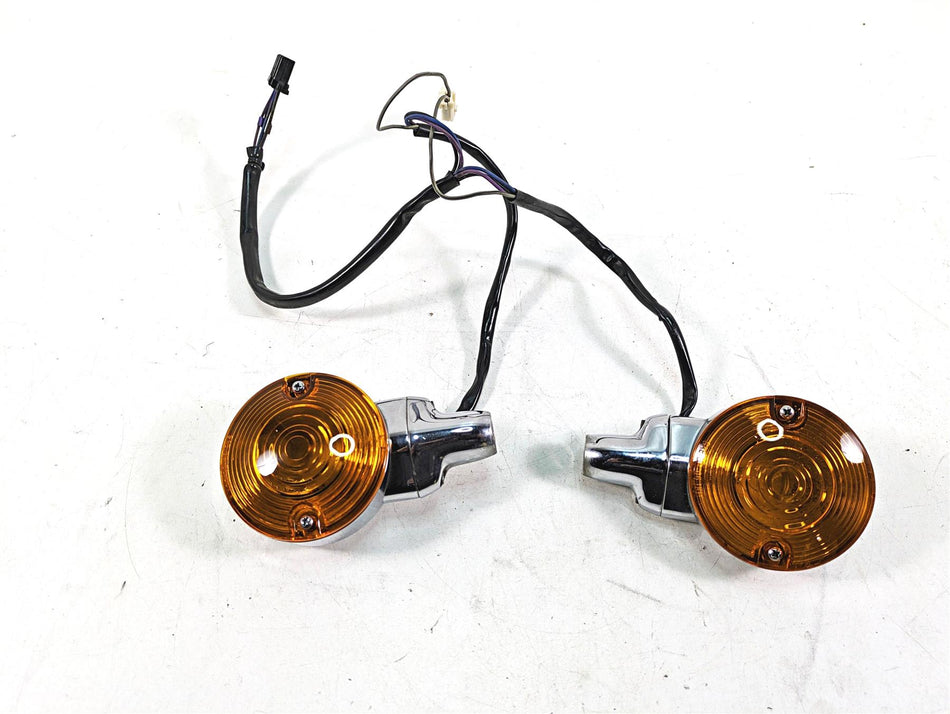 1999 Harley Touring FLHTC Electra Glide Front Blinker Turn Signal Set 68712-94A {{ shop.shopifyCountryName }} - Mototech271