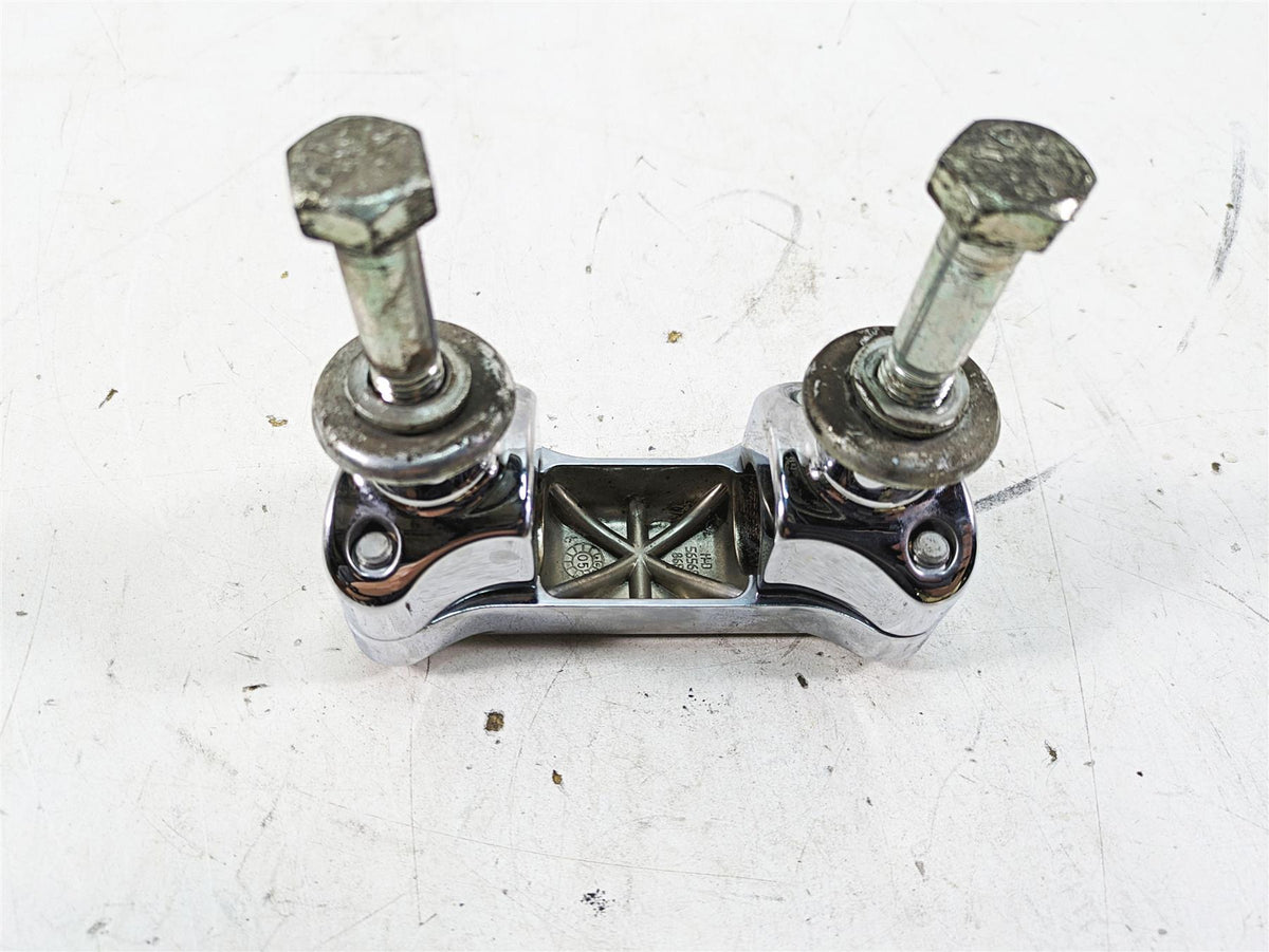 2006 Harley FLSTI Softail Heritage Handlebar Riser Holder Set 56567-86B {{ shop.shopifyCountryName }} - Mototech271