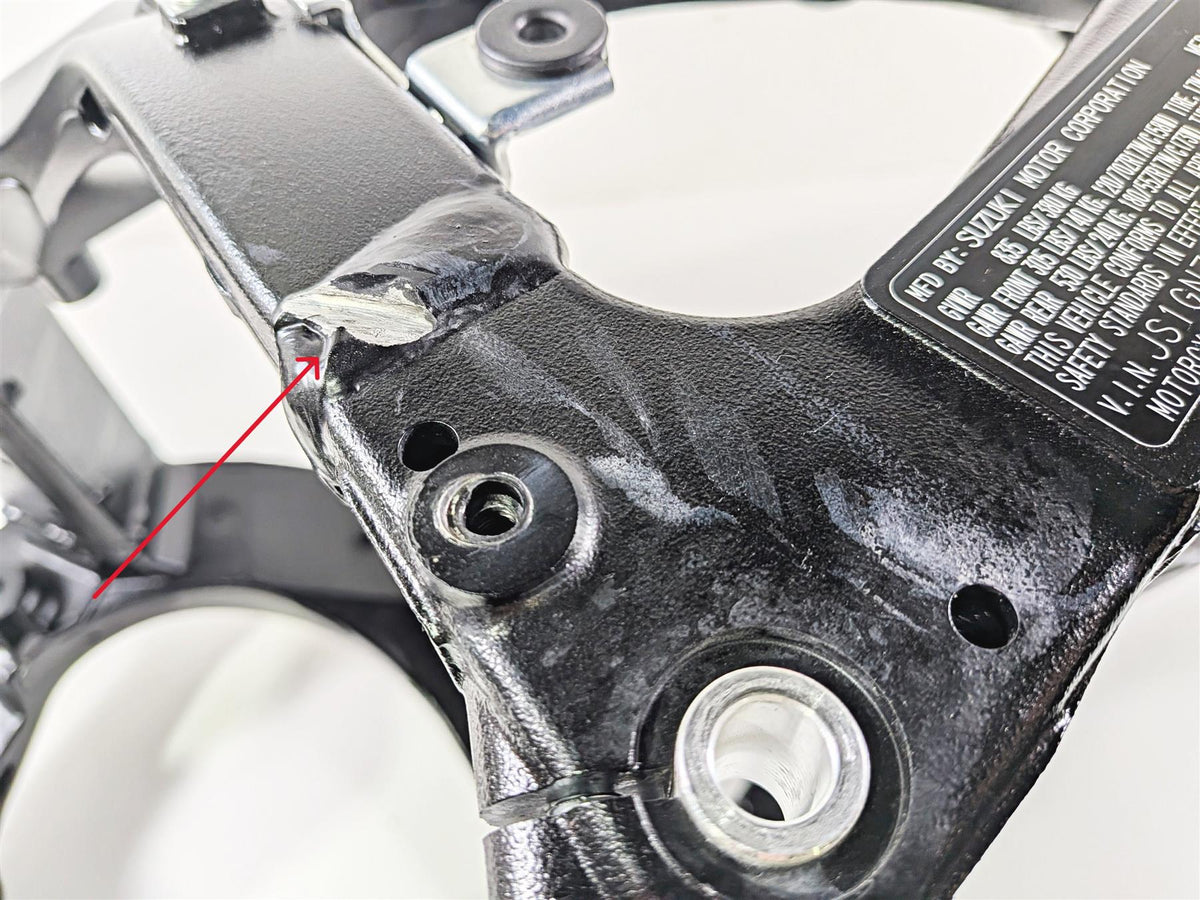 2024 Suzuki GSXR600 Straight Main Frame Chassis With Texas Salvage Title - 41100-15J00-YAP {{ shop.shopifyCountryName }} - Mototech271
