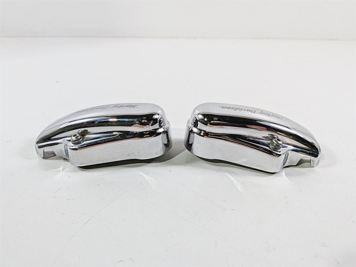 2005 Harley Softail FLSTFSE CVO Fat Boy Rear Chrome Axle Covers 44501-03 44500-03-Mototech271