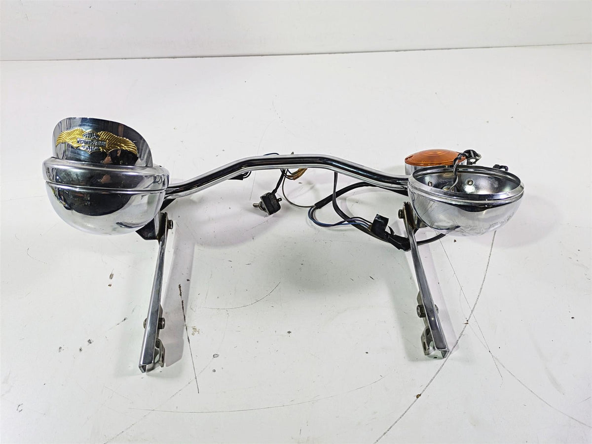 2004 Harley Softail FLSTF Fat Boy Front Spot Lights & Blinker For Parts 68972-00 {{ shop.shopifyCountryName }} - Mototech271