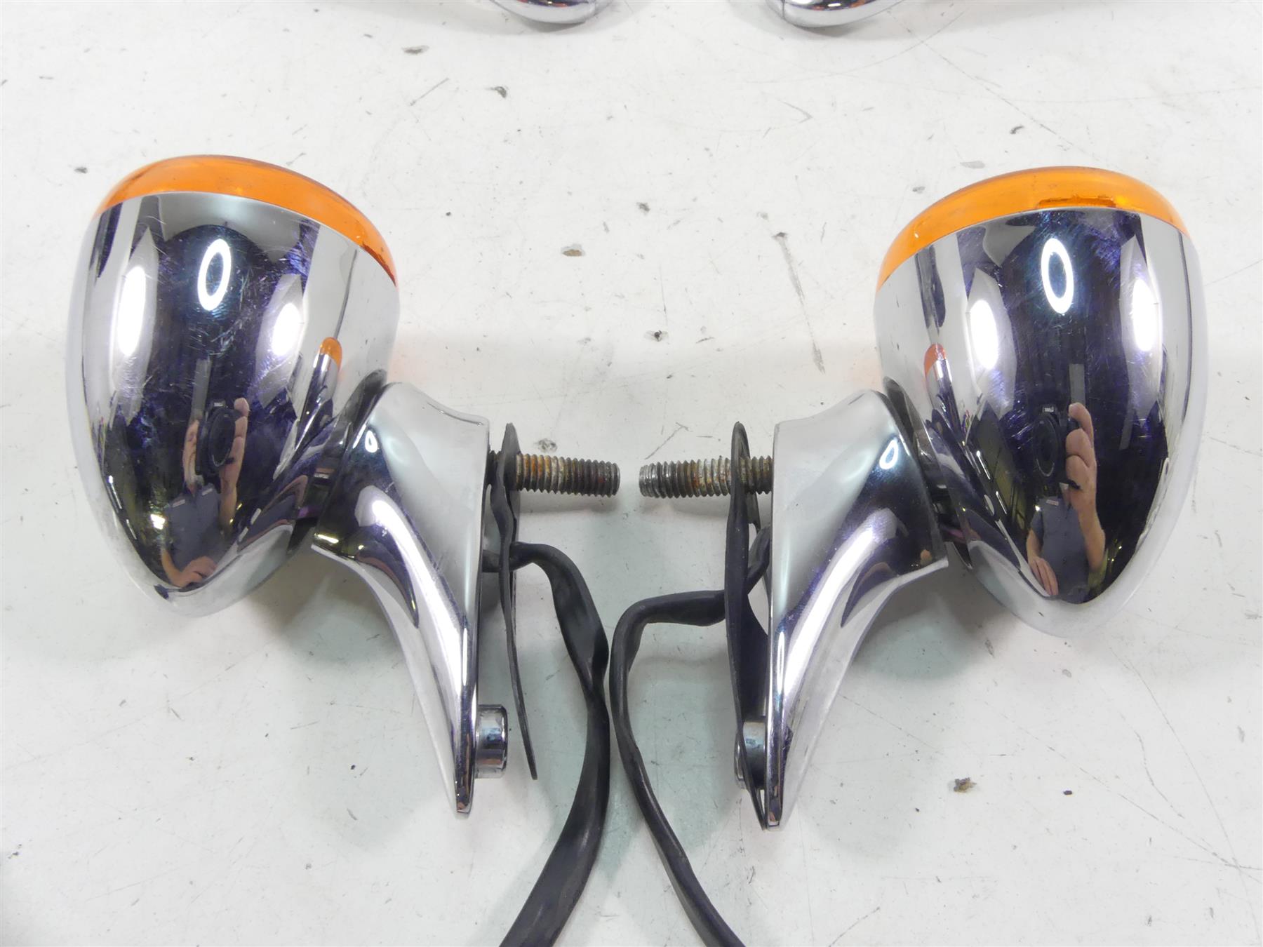 2011 Harley Touring FLTRX Road Glide Front Blinker Lights & Mounts Set 69272-05 {{ shop.shopifyCountryName }} - Mototech271