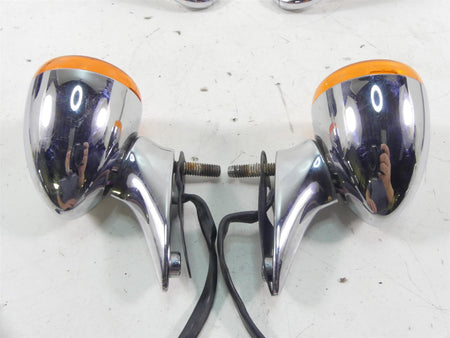 2011 Harley Touring FLTRX Road Glide Front Blinker Lights & Mounts Set 69272-05 {{ shop.shopifyCountryName }} - Mototech271