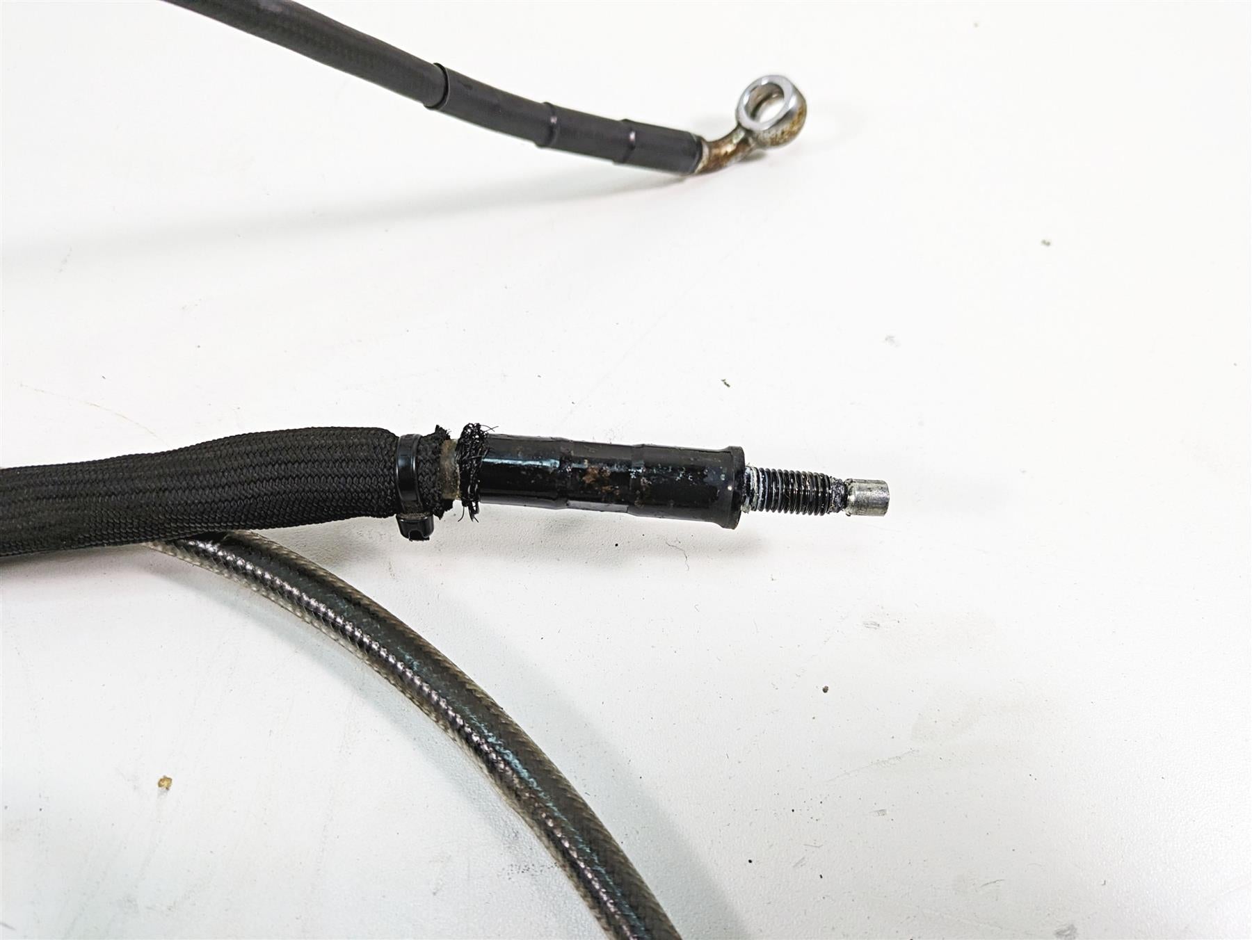 2009 Harley FXDF Dyna Fat Bob Brake Line Clutch Throttle Cable Set 9.5" Riser {{ shop.shopifyCountryName }} - Mototech271