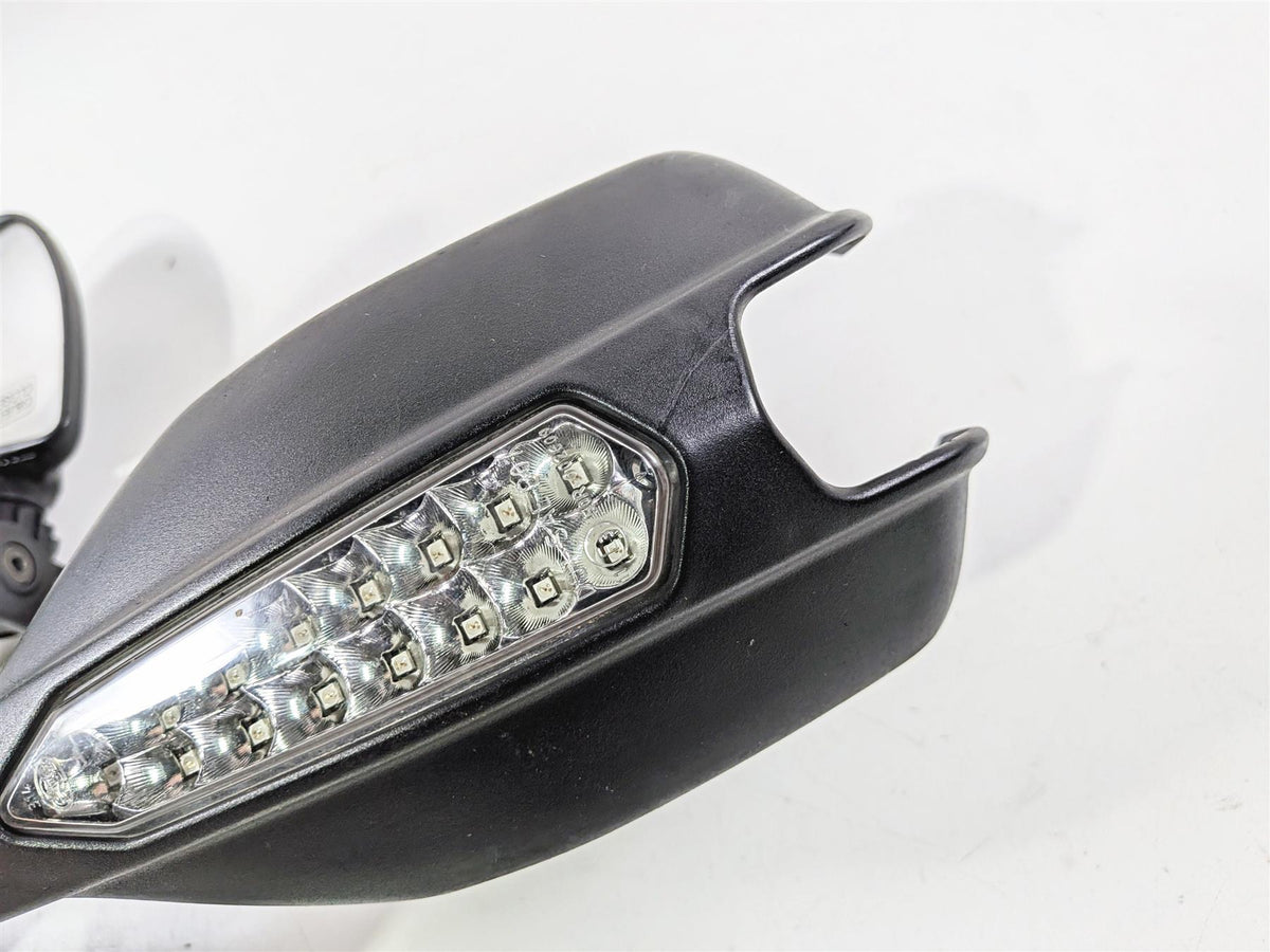 2009 Ducati Hypermotard 1100 S Left Hand Guard Mirror Turn Signal Set 46012711B-Mototech271